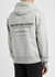 Design Studio grey hooded jersey sweatshirt - Mki Miyuki Zoku