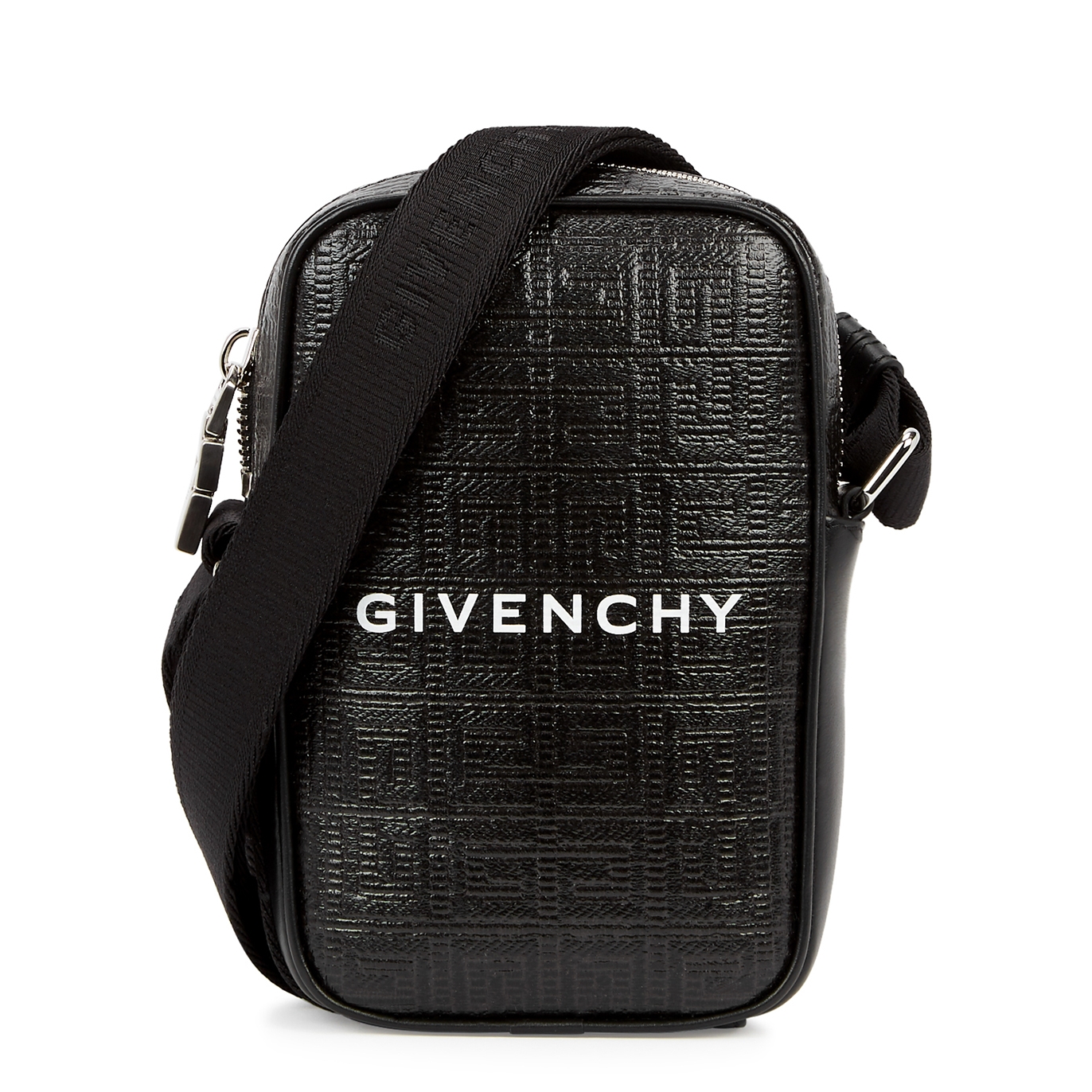 Givenchy 4G Monogrammed Leather Cross-body Bag - Black