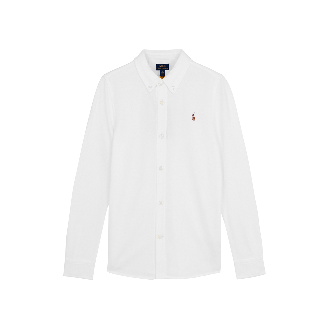 Polo Ralph Lauren Kids White Logo Piqué Cotton Shirt (2-6 Years) - 3 Years
