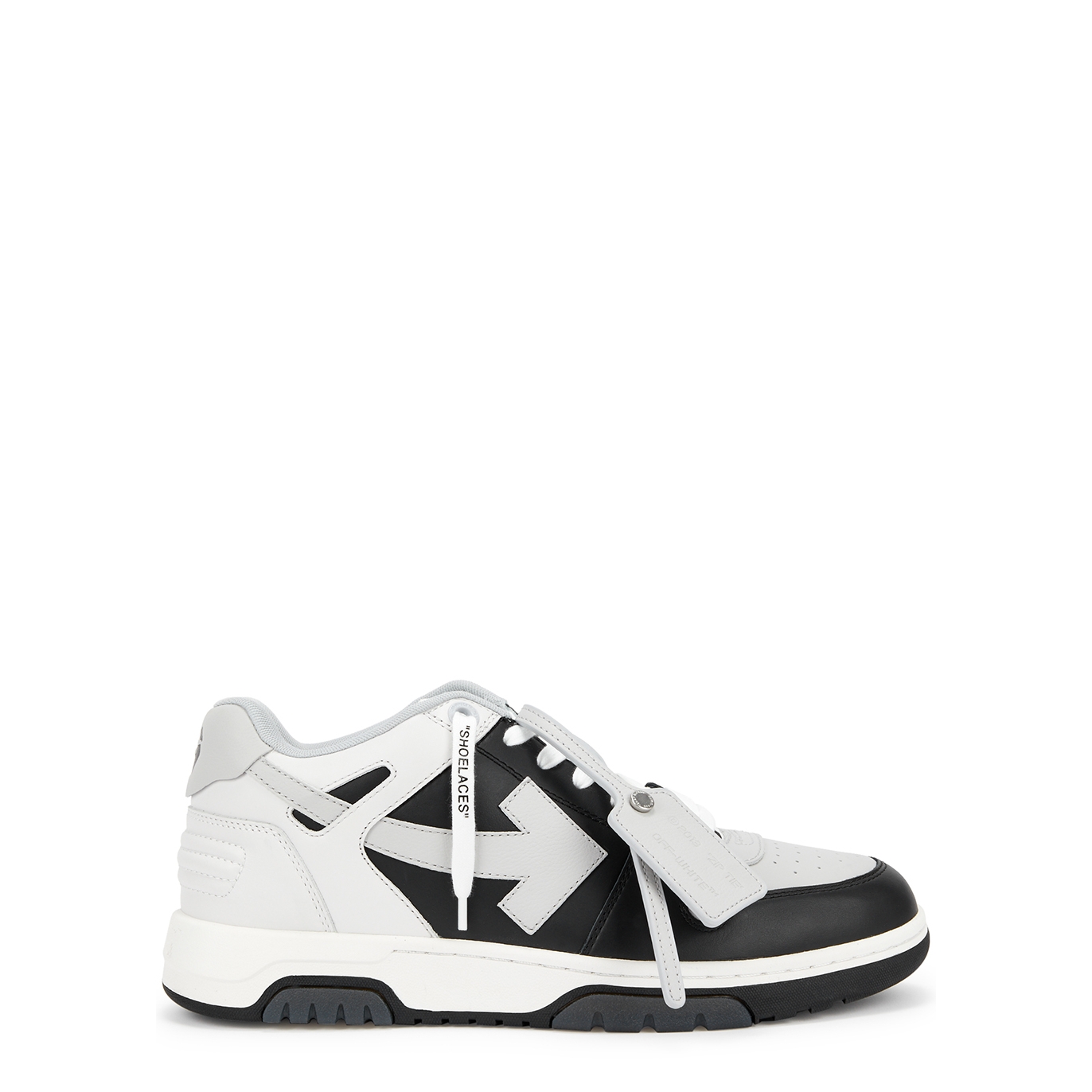 Off-White Out Of Office Panelled Leather Sneakers - Grey - 9