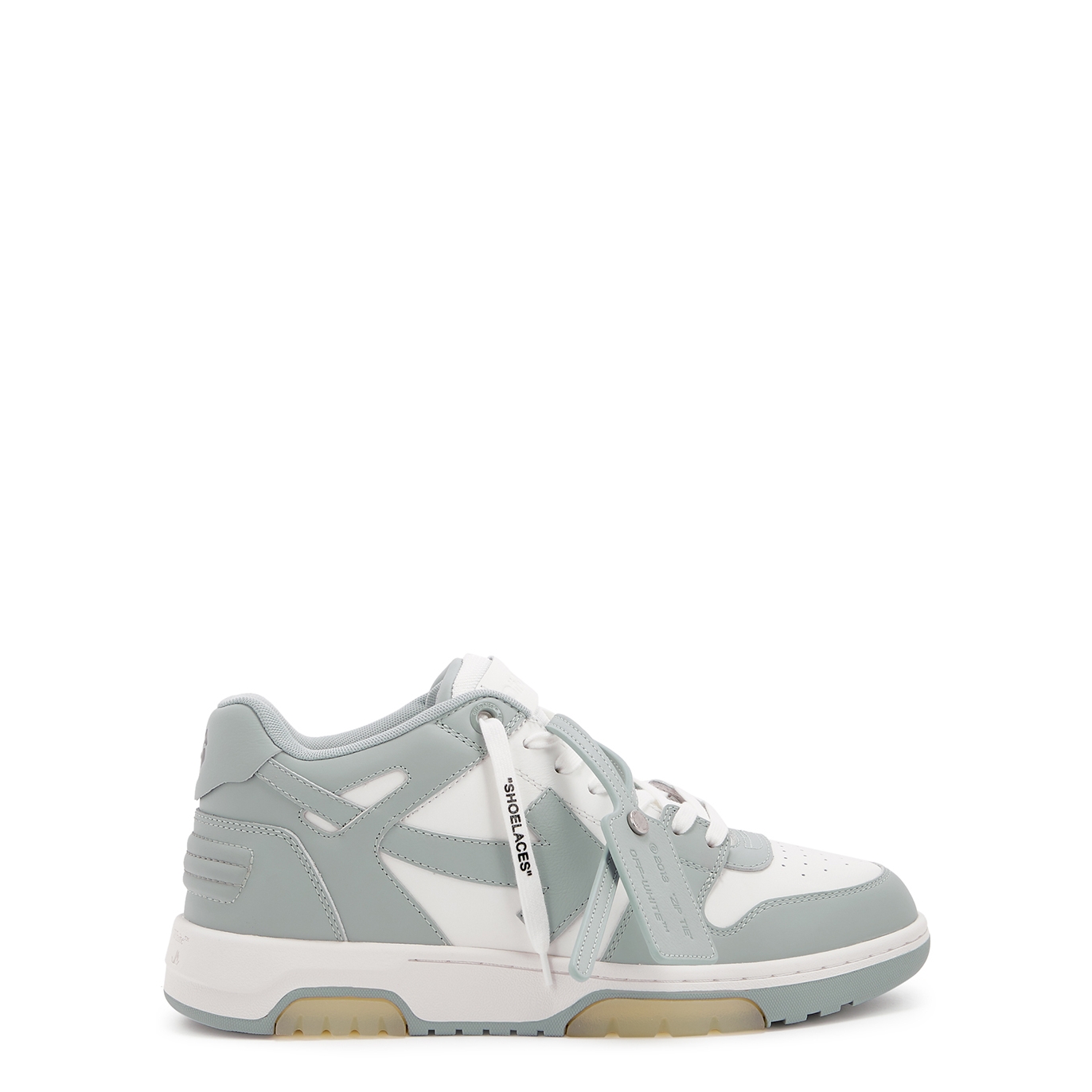 Off-White Out Of Office Panelled Leather Sneakers - White And Grey - 9