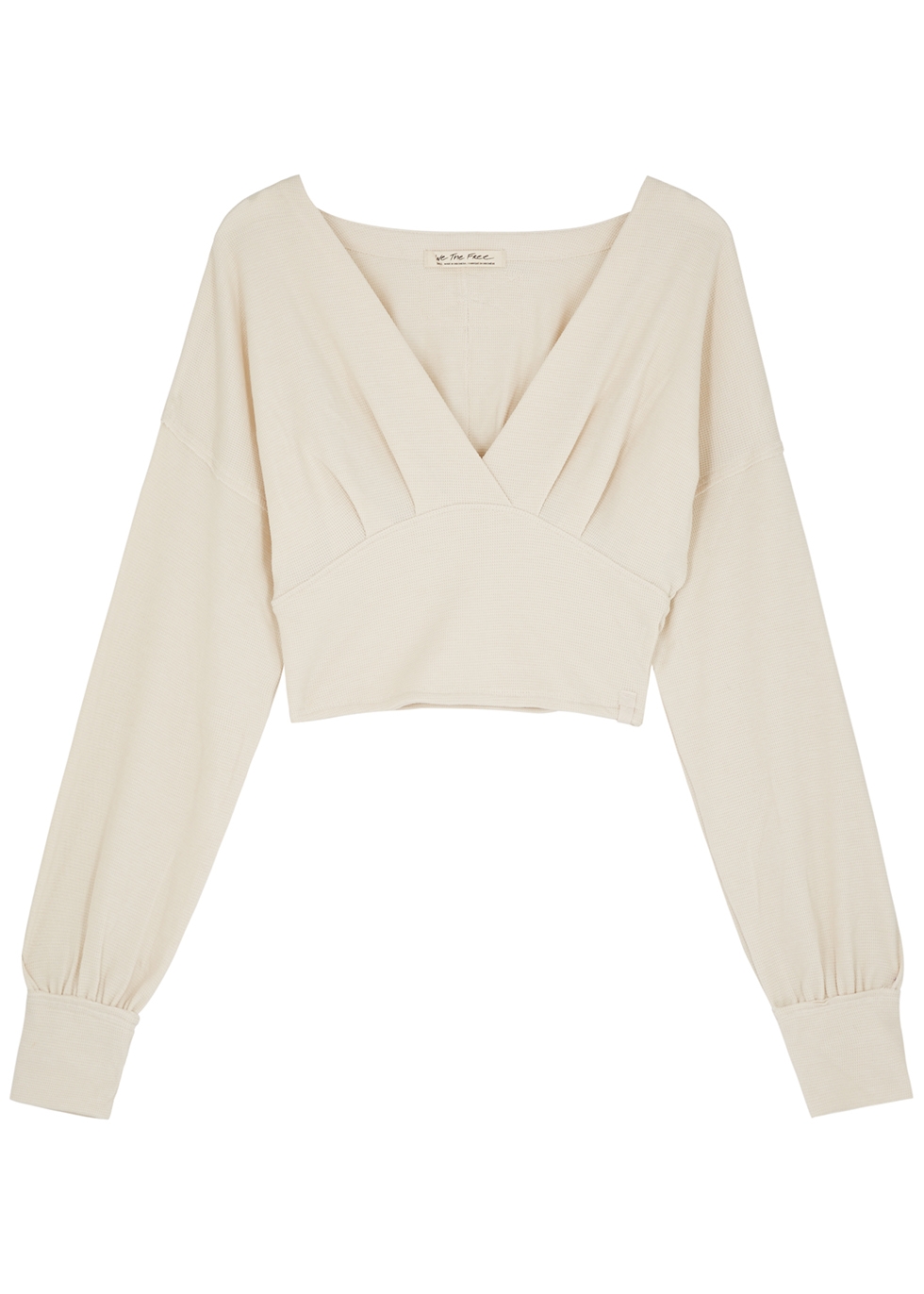 Free People All Nighter ivory jersey top
