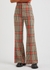 Jules plaid flared trousers - Free People