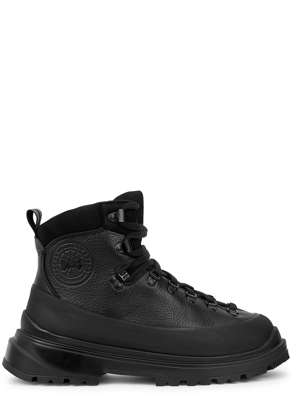 Canada Goose Journey black leather ankle boots