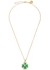 Talisman Clover 24kt gold-dipped necklace - GOOSSENS