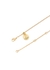Talisman Clover 24kt gold-dipped necklace - GOOSSENS