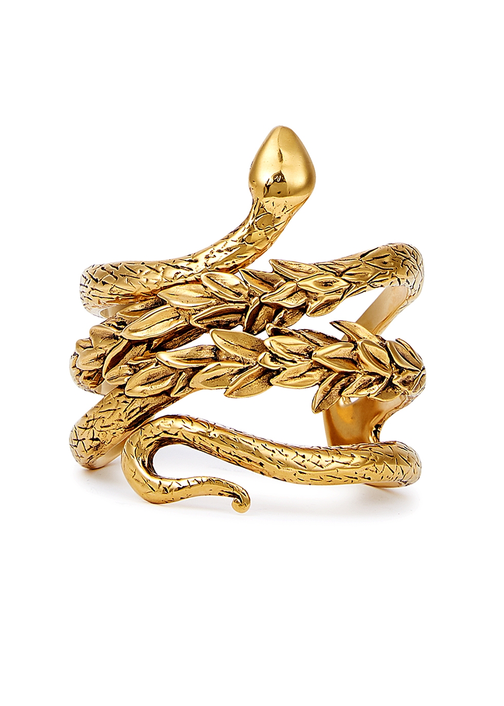 Carthage Serpent 24kt gold-dipped bracelet