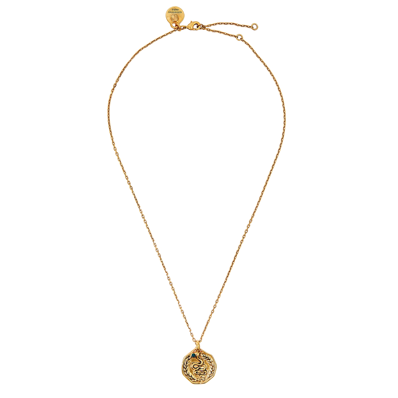 Goossens Carthage Serpent 24kt Gold-dipped Necklace - One Size