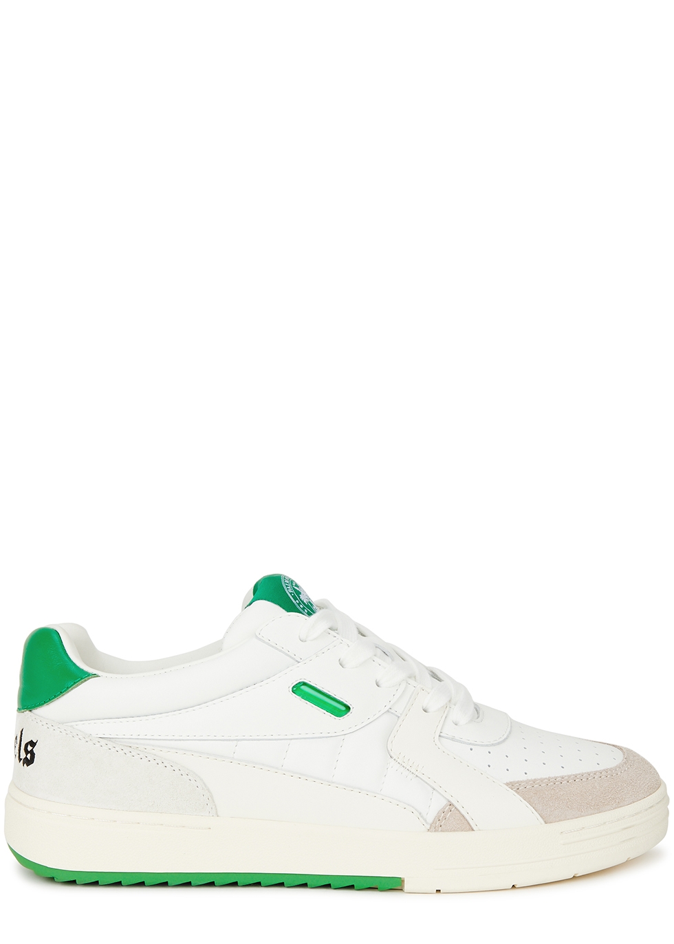 Palm Angels Palm University panelled leather sneakers - Harvey Nichols