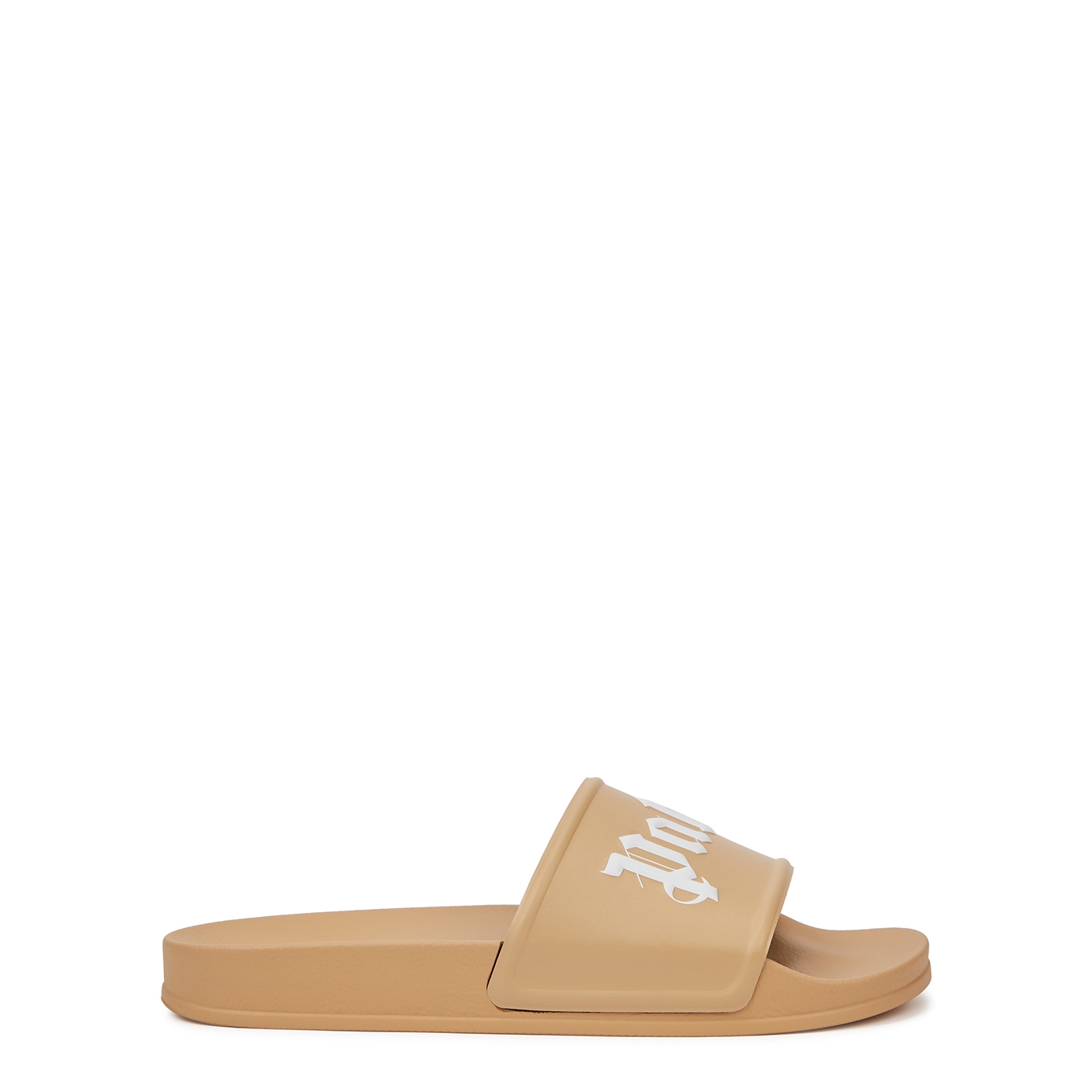 Palm Angels Sand Logo Rubber Sliders - Brown - 8