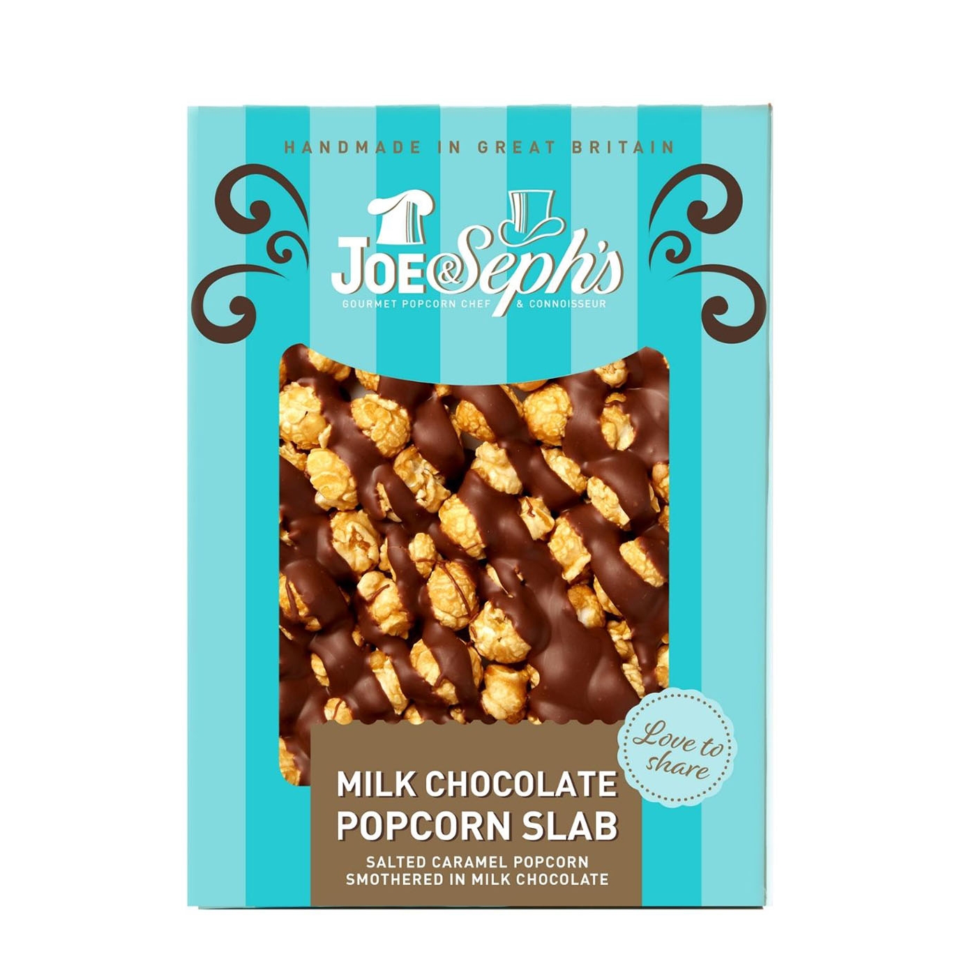 Joe & Seph's Milk Chocolate Popcorn Slab 115g