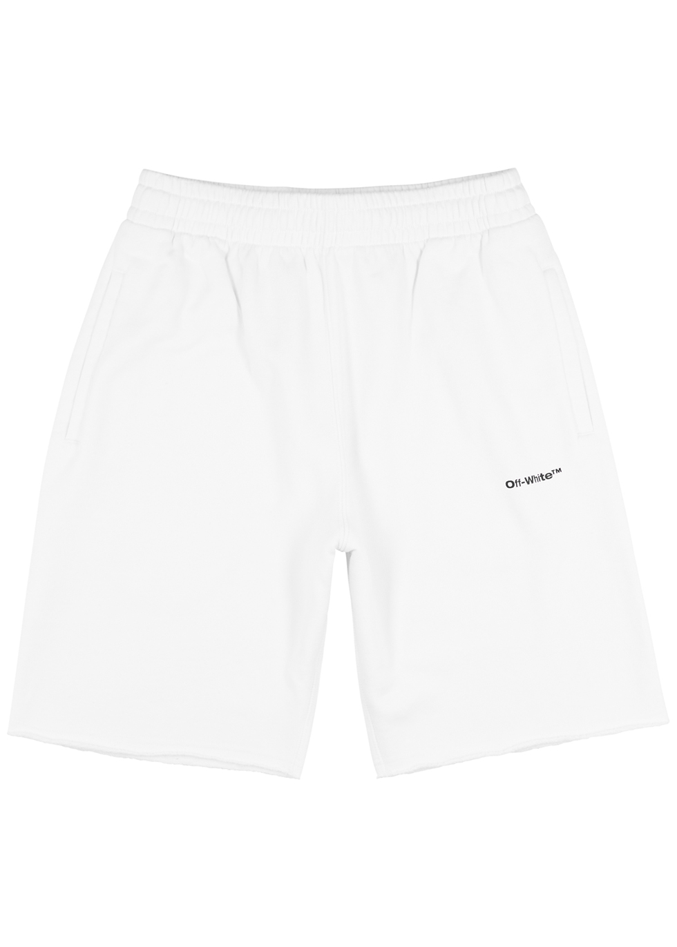 Off-White Wave Outline white cotton shorts