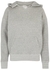 Distressed logo hooded cotton sweatshirt - Saint Laurent