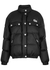 Black quilted satin-shell jacket - Alessandra Rich