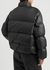 Black quilted satin-shell jacket - Alessandra Rich