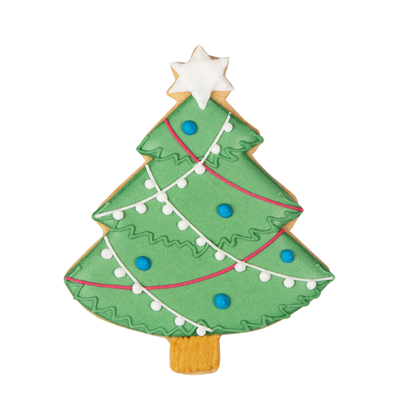 Biscuiteers Christmas Tree Gingerbread Biscuit 15g