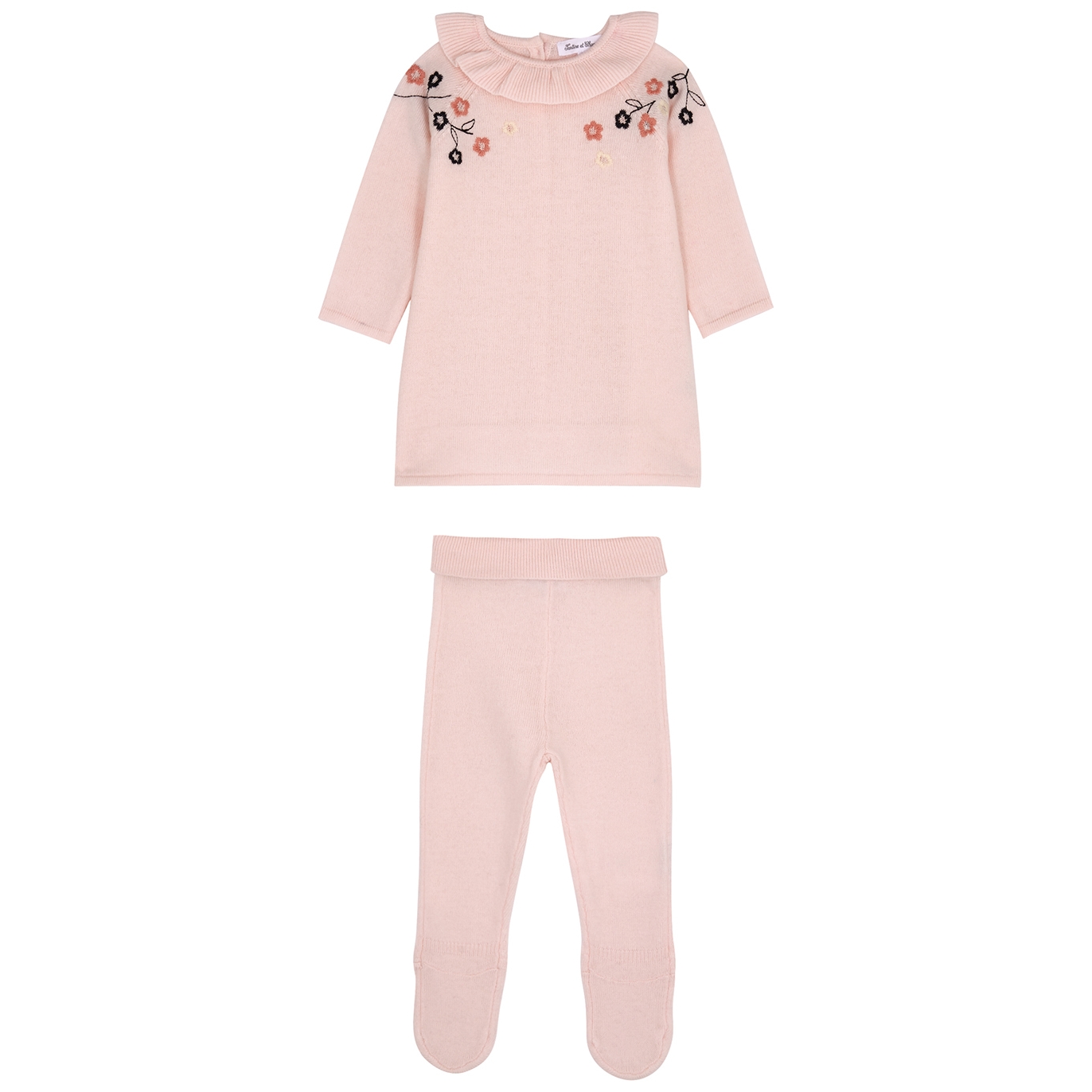 Tartine Et Chocolat Kids Wool-blend Top And Leggings Set (1-12 Months) - Pink