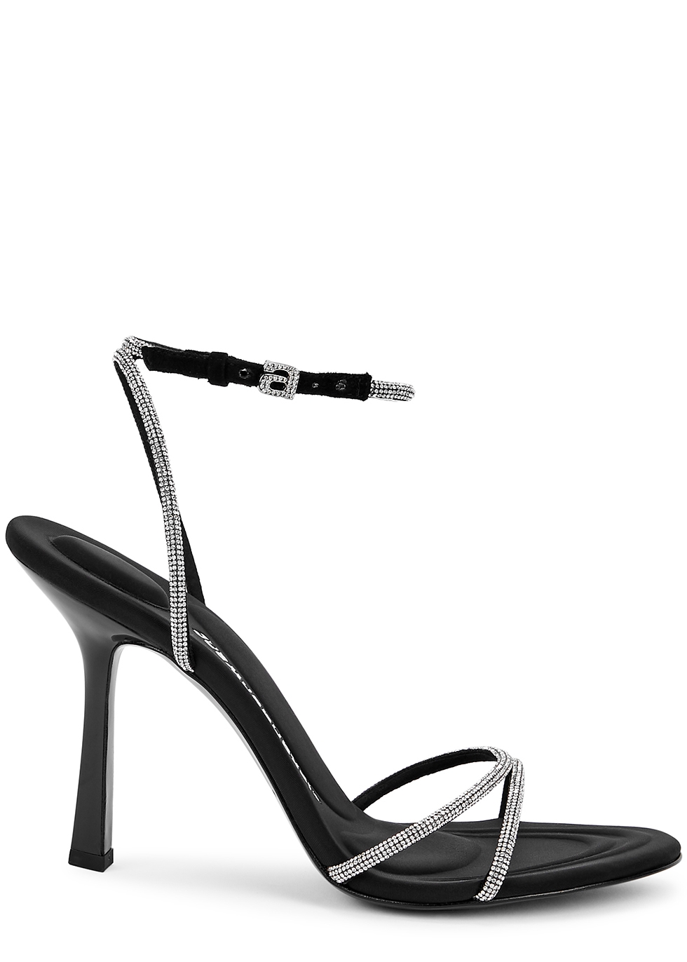 Alexander Wang Dahlia 105 black embellished sandals - Harvey Nichols