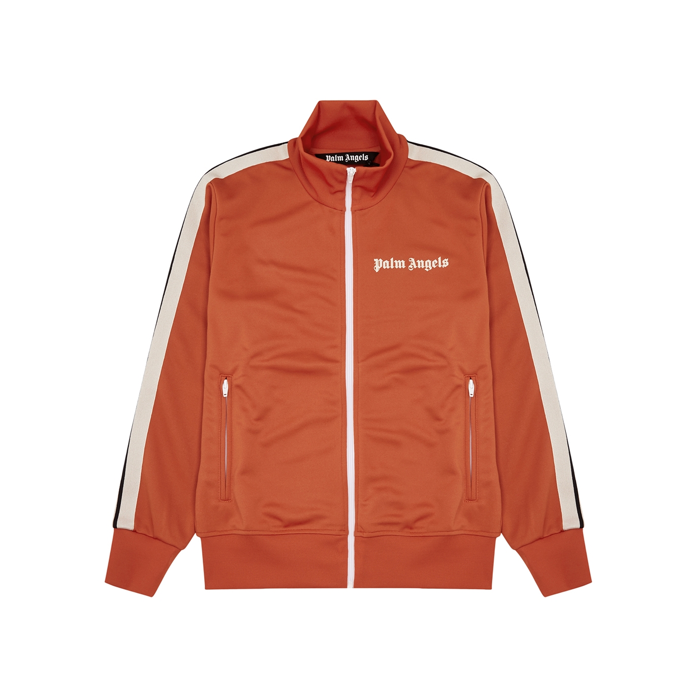 Palm Angels Red Striped Jersey Track Jacket - Red And White