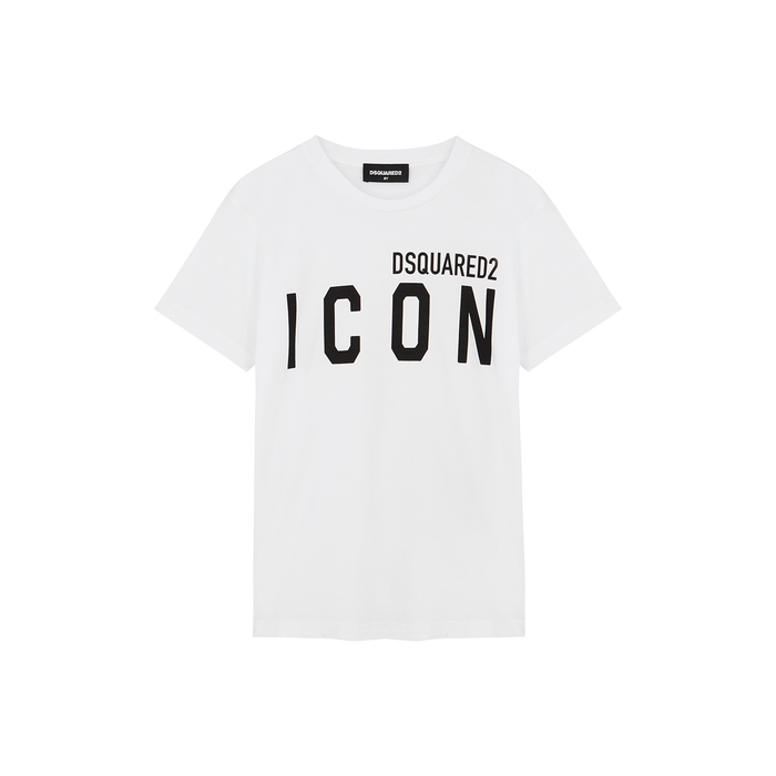 Collectief Regelmatig helpen Dsquared2 KIDS Icon White Cotton T-shirt (4-16 Years) - 10 years | Smart  Closet