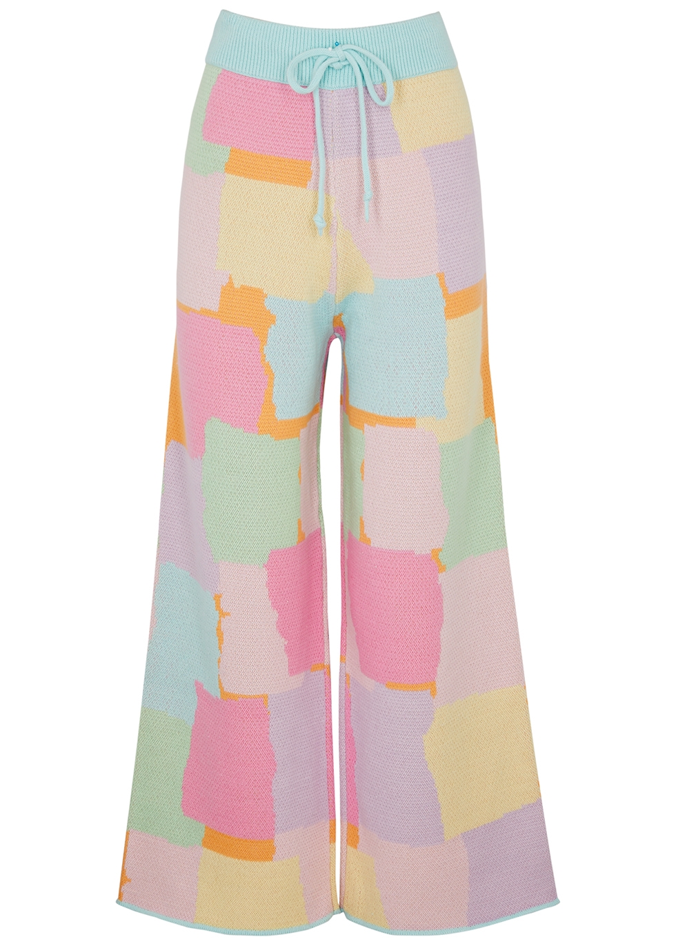 Olivia Rubin Isobel colour-blocked cotton trousers - Harvey Nichols