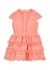 KIDS Gina coral embroidered cotton dress - MARLO