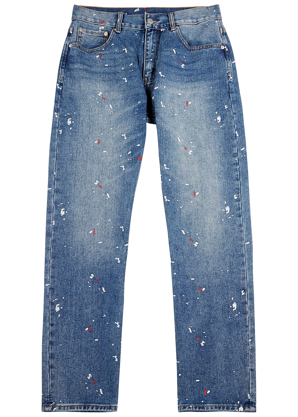 Astro blue logo straight-leg jeans