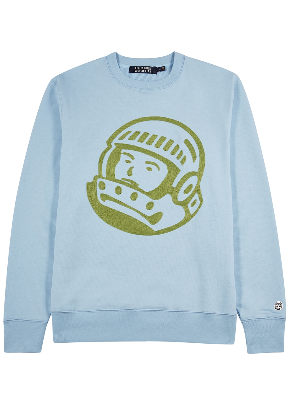 Astro blue embroidered cotton sweatshirt