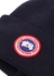 KIDS Arctic Disc navy logo wool beanie - Canada Goose