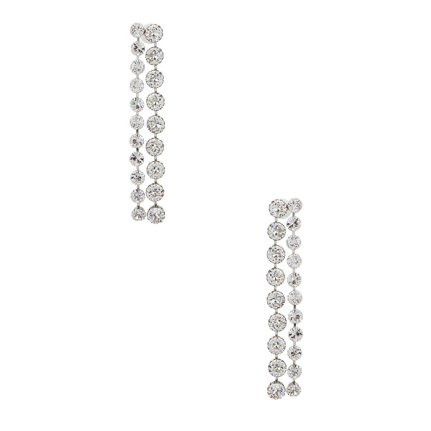 Isabel Marant Crystal-embellished Tassel Drop Earrings - Silver - One Size