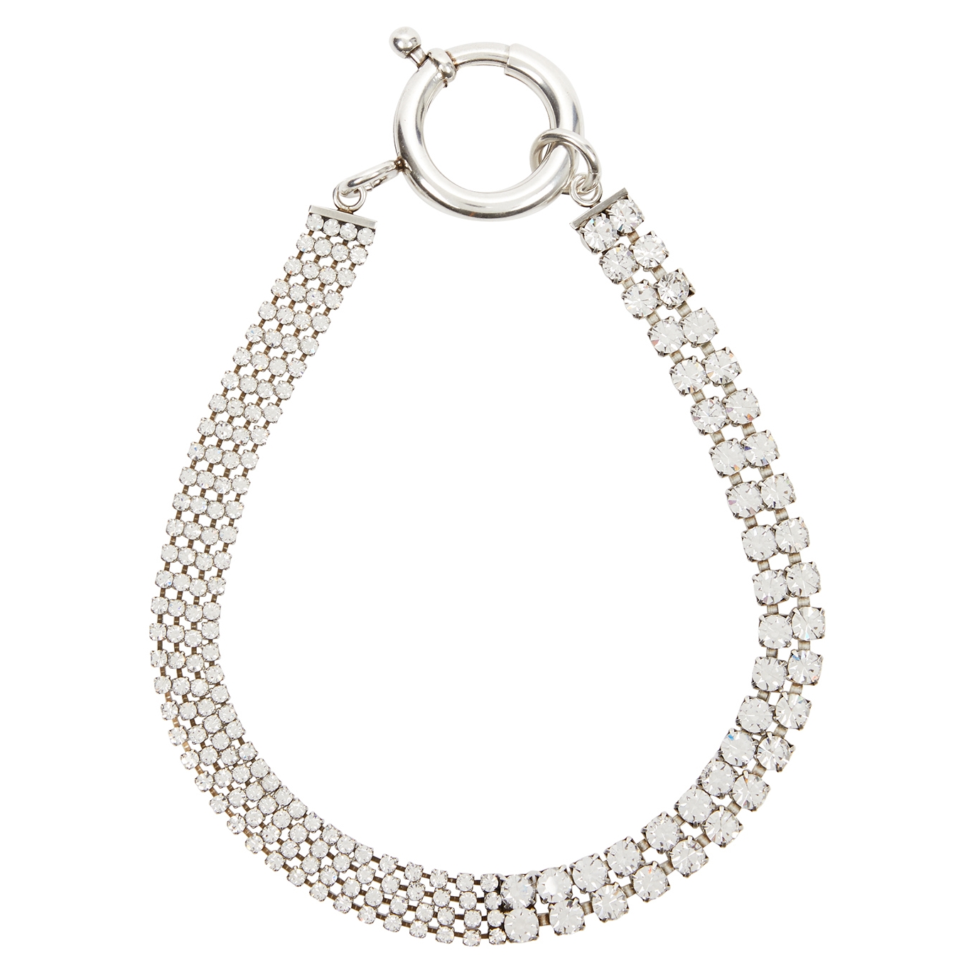 Isabel Marant Crystal-embellished Necklace - Silver - One Size