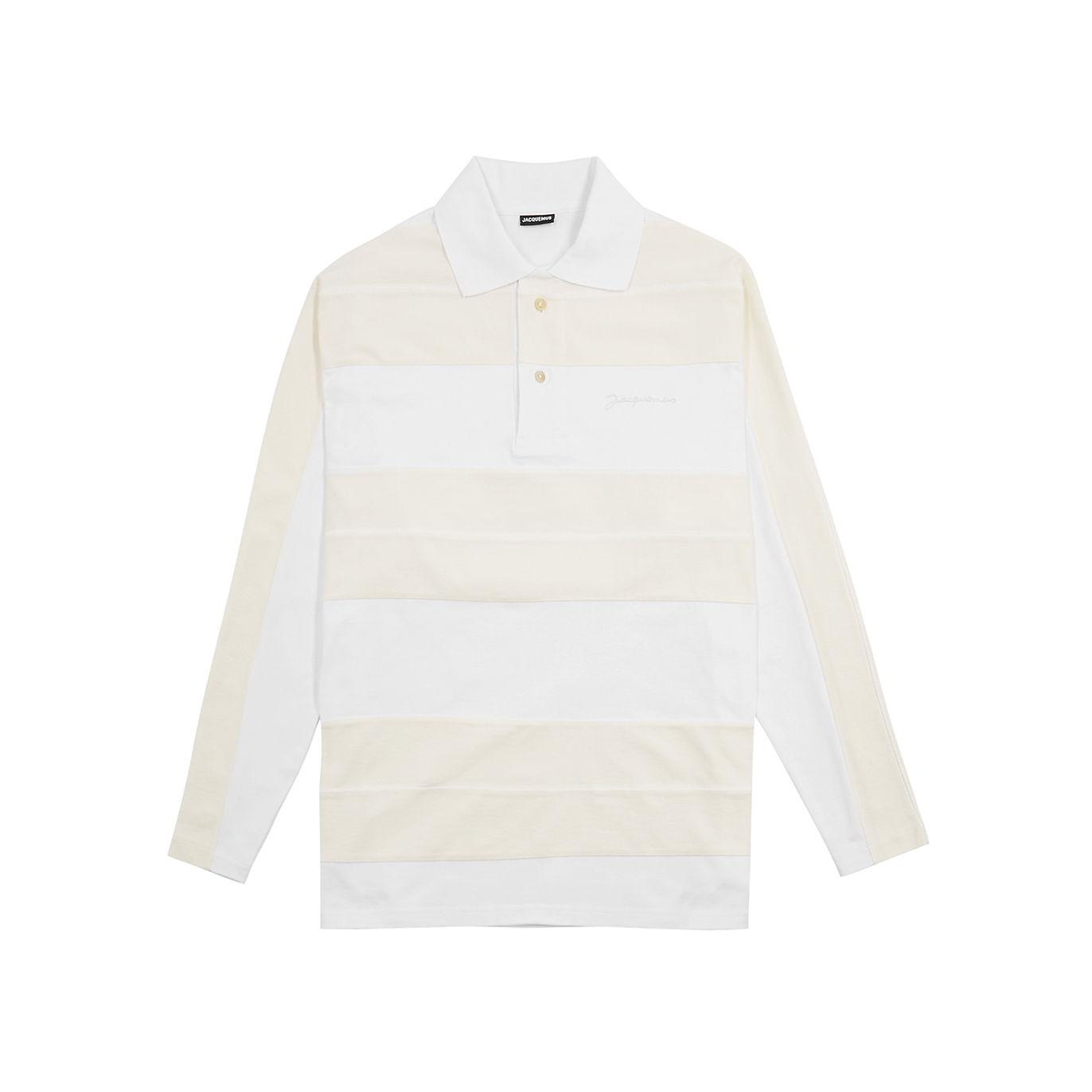 Jacquemus Le Polo White Cotton Polo Shirt - Off White - M