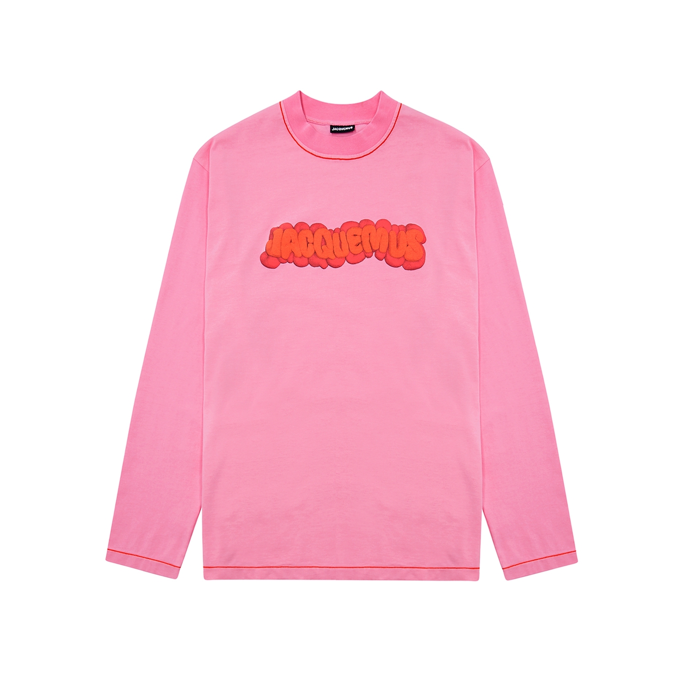 Jacquemus Le T-shirt Pink Printed Cotton Top - XL