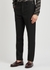 Slim-leg wool-blend trousers - Fendi
