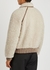 Leather-trimmed alpaca-blend jacket - Fendi