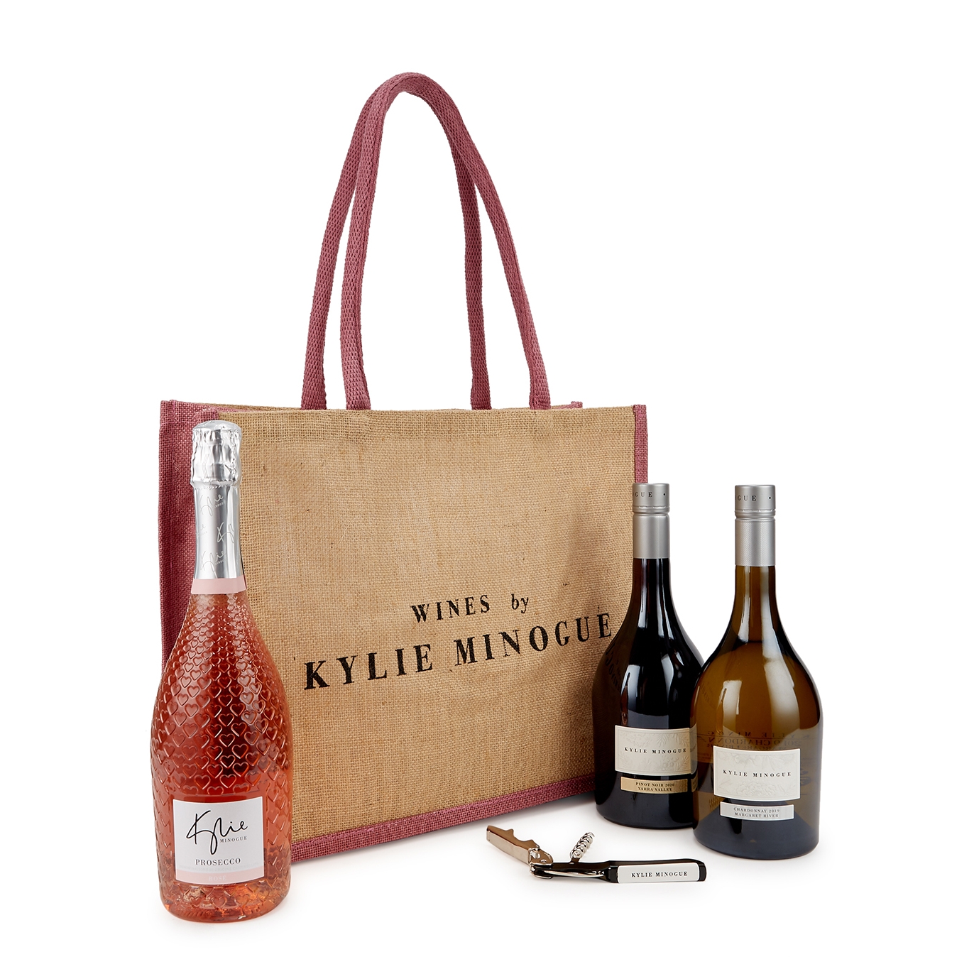 Kylie Minogue Wines Wines by Kylie Minogue Jute Bag Gift Set, 2250ml