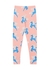 KIDS Pink horse-print stretch-cotton leggings - MINI RODINI