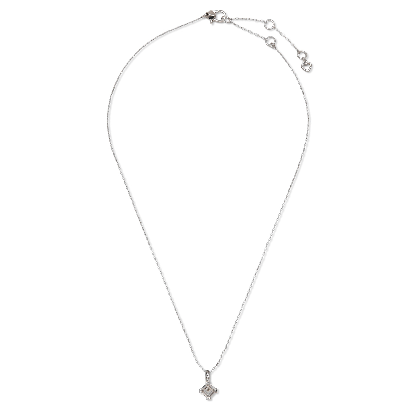 Kate Spade New York crystal-embellished silver-tone necklace - one size