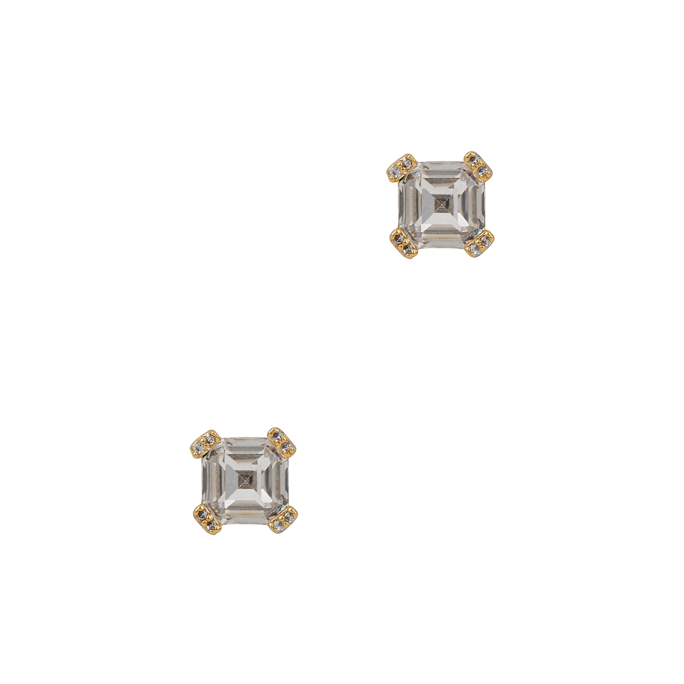 Kate Spade New York Crystal-embellished Gold-tone Stud Earrings - One Size
