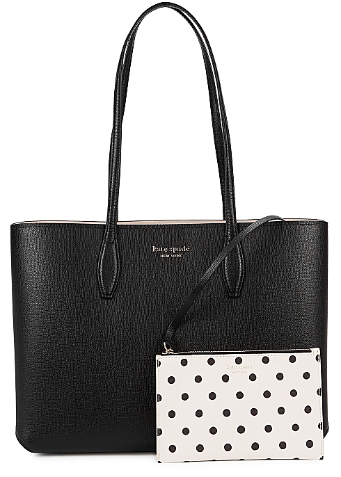 Kate Spade New York All Day large black leather tote - Harvey Nichols