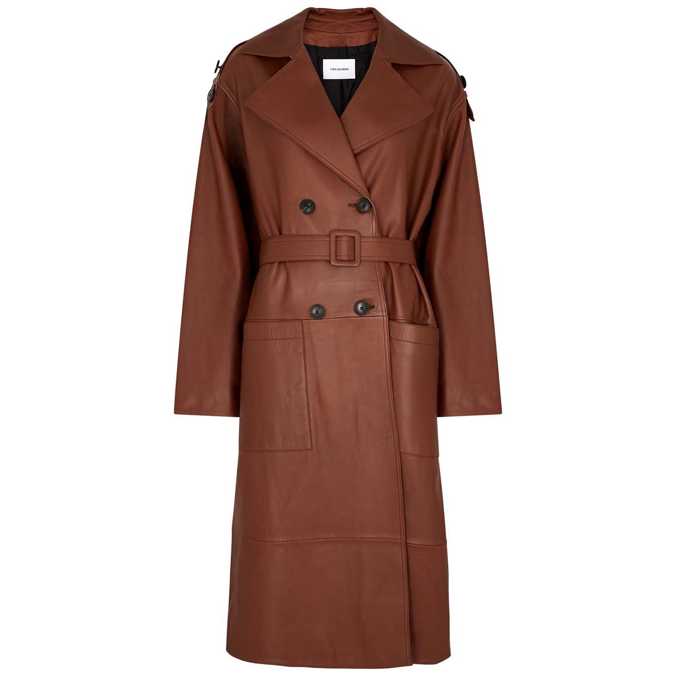 Yves Salomon Leather trench coat - Harvey Nichols