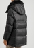 Army black fur-trimmed quilted shell coat - Yves Salomon