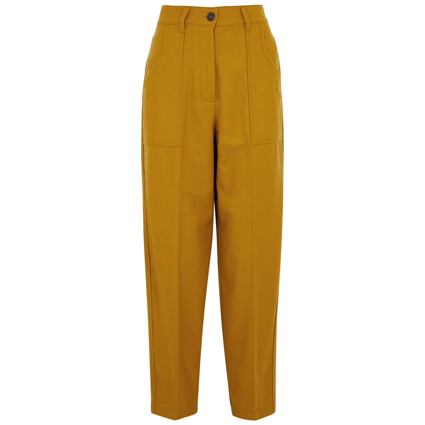 Forte forte Tapered Wool-blend Trousers - Orange
