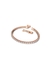 Tennis deluxe bracelet round cut white rose gold-tone plated - Swarovski