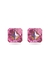 Ortyx stud earrings pyramid cut pink gold-tone plated - Swarovski