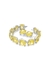 Harmonia bracelet cushion cut yellow rhodium plated - Swarovski
