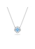 Swarovski sparkling dance necklace blue rhodium plated - Swarovski