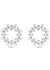 Millenia hoop earrings circle pear cut medium white rhodium plated - Swarovski