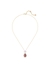 Orbita necklace drop cut long multicoloured gold-tone plated - Swarovski