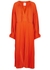 Leighton orange pleated midi dress - Day Birger Et Mikkelsen